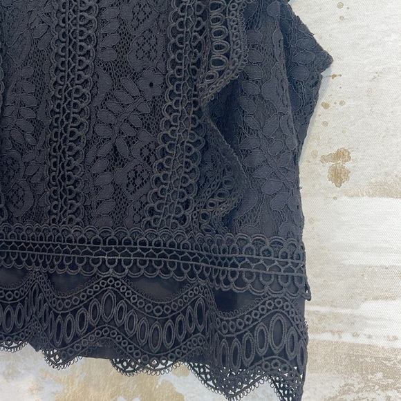 Scalloped Cut-out lace Top - Picture 2 of 8